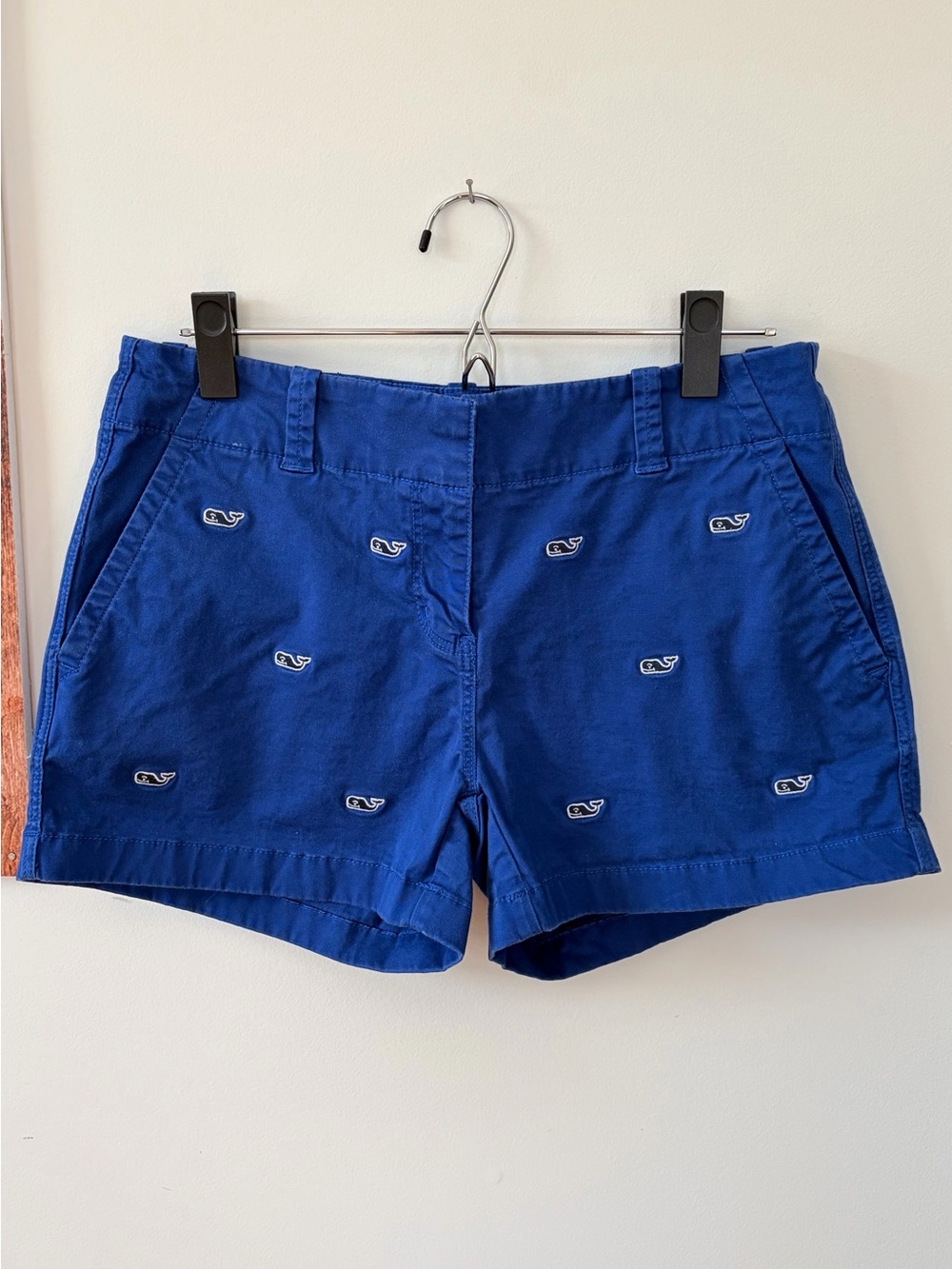 Vineyard Vines Royal Blue Embroidered Whale Shorts